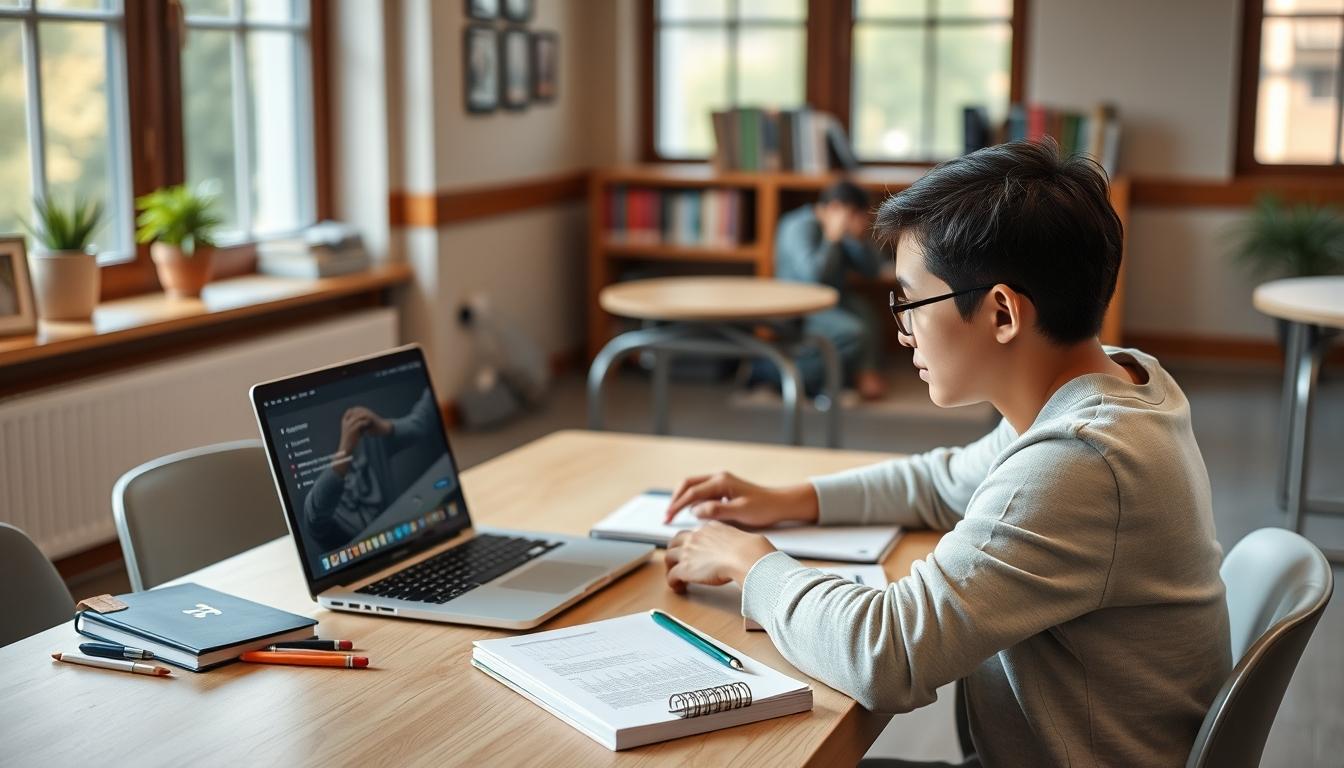 Organized study environment supporting productive learning