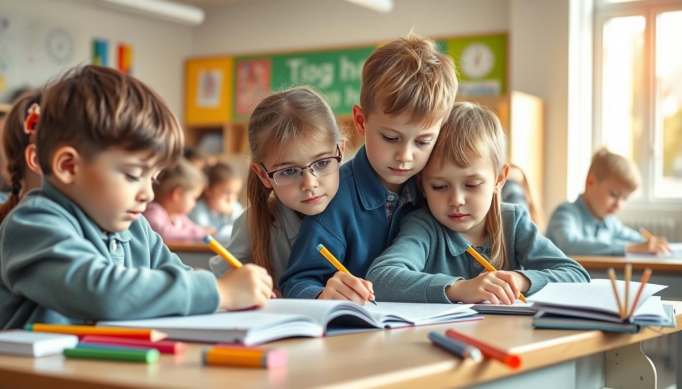 Students working in research laboratory